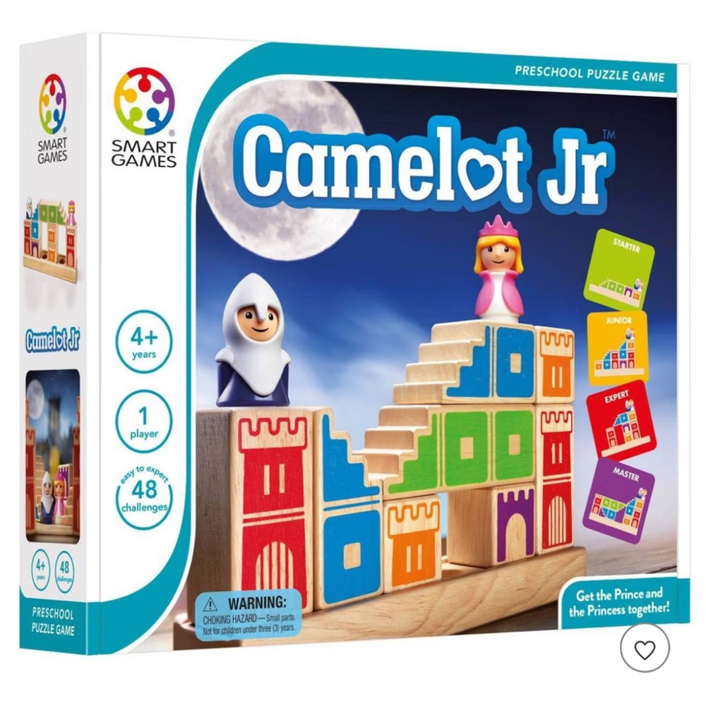 Camelot Jr Preschool Puzzle Game - Multicolor Wooden Blocks